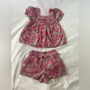 Floral Pink Tommy bahama Outfit Set size 4years